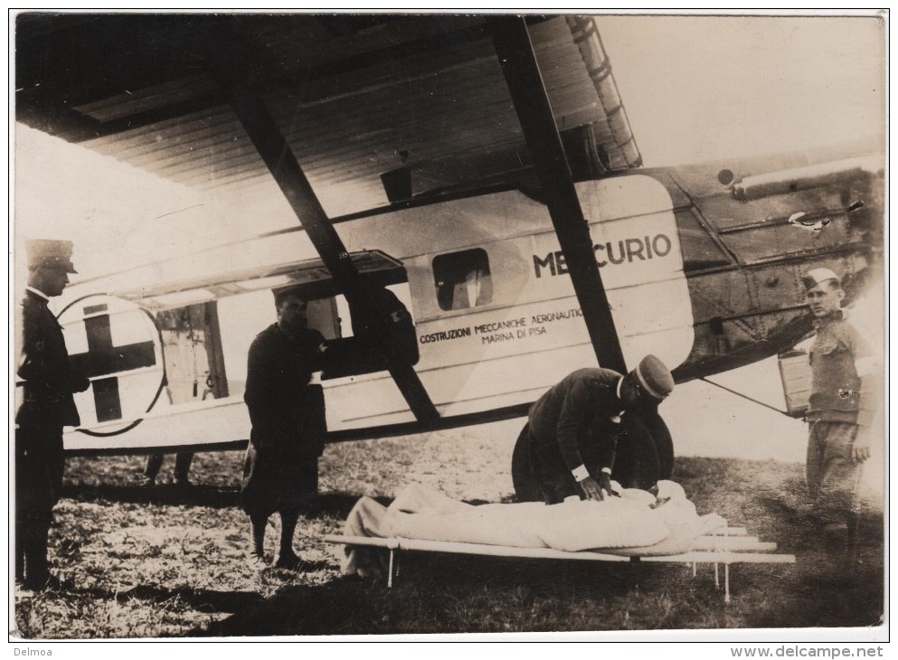 Photo Originale Aviation Avion Dornier Merkur Mercurio Croix Rouge Red Cross Italia Germany Marina Di Pisa - Aviazione