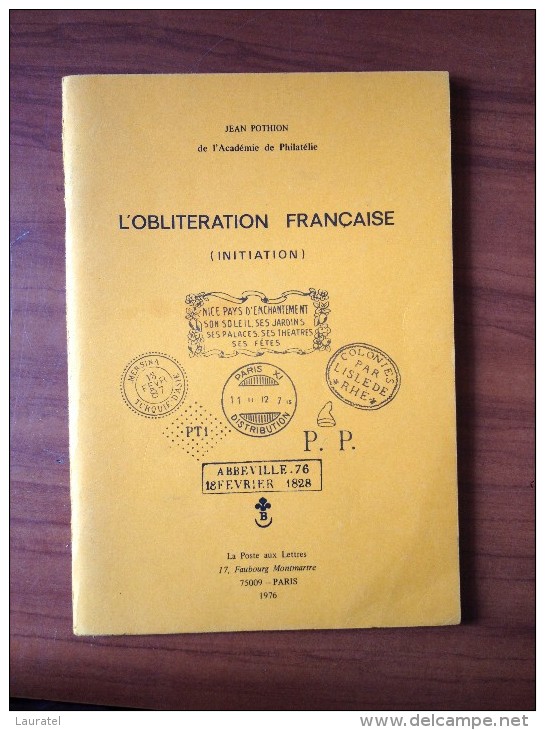 POTHION. V -Obliteration Française Initiation Edit 1976 - Stempel