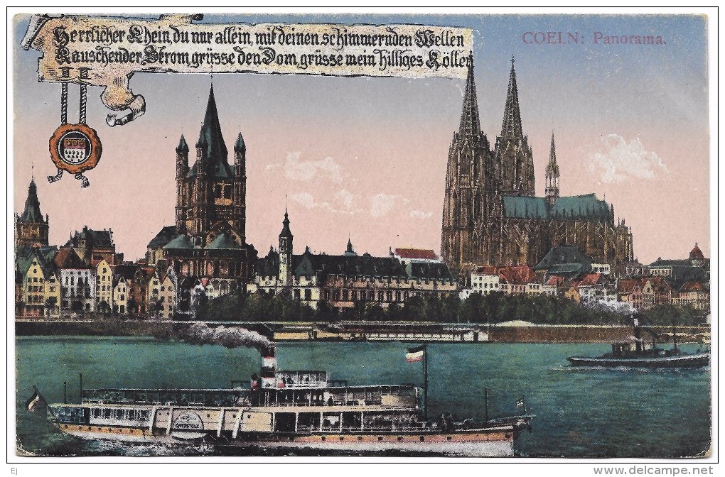 Coeln: Panorama - Cologne Koeln - HWK Unused - Koeln