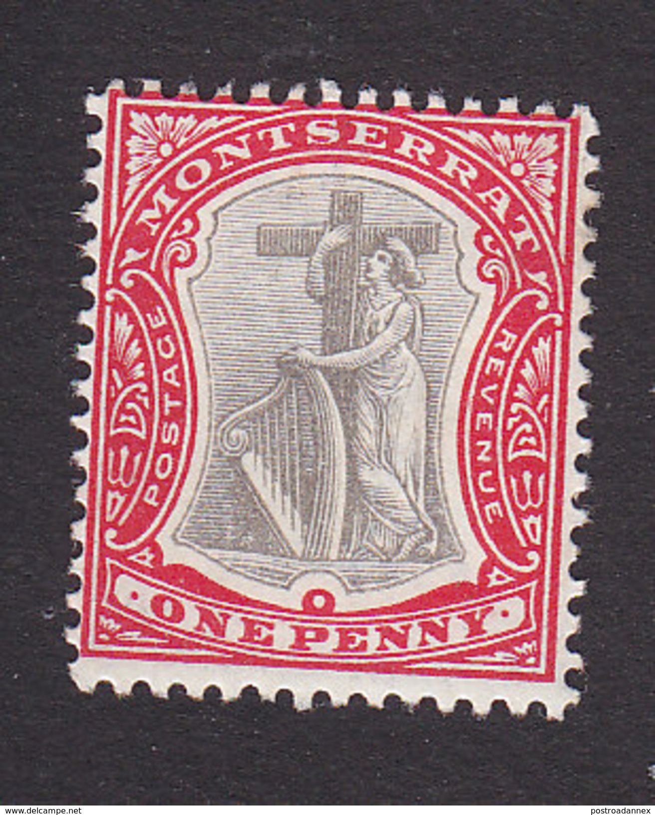 Montserrat, Scott #13, Mint Hinged, Symbol Of The Colony, Issued 1903 - Montserrat