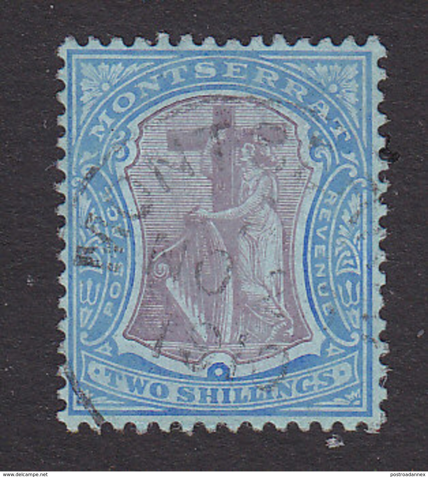 Montserrat, Scott #38, Used, Symbols Of The Colony, Issued 1908 - Montserrat