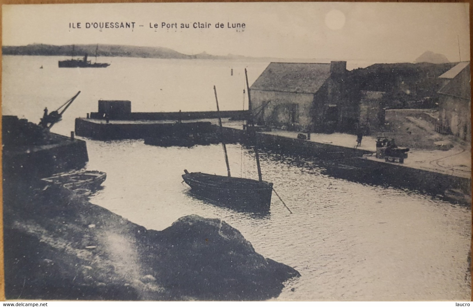 Île D'ouessant.le Port Au Clair De Lune - Ouessant