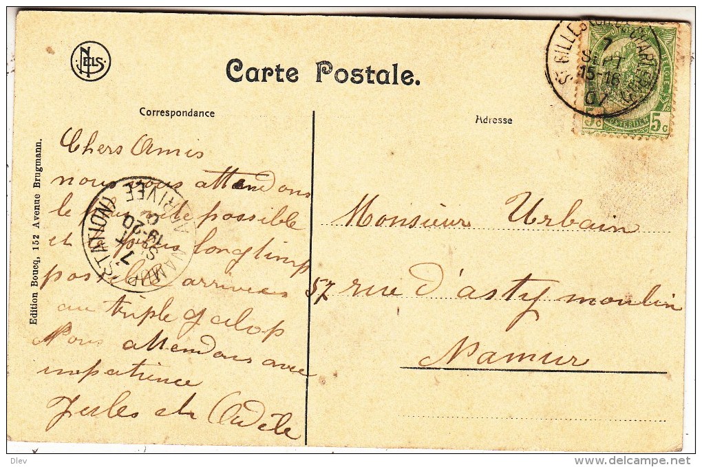 Uccle Ou Forest - Rue De Berkendael - Vue Prise De La Plaine - Commerces - 1907 - Edit. Boucq, Av. Brugmann/Nels - Forest - Vorst
