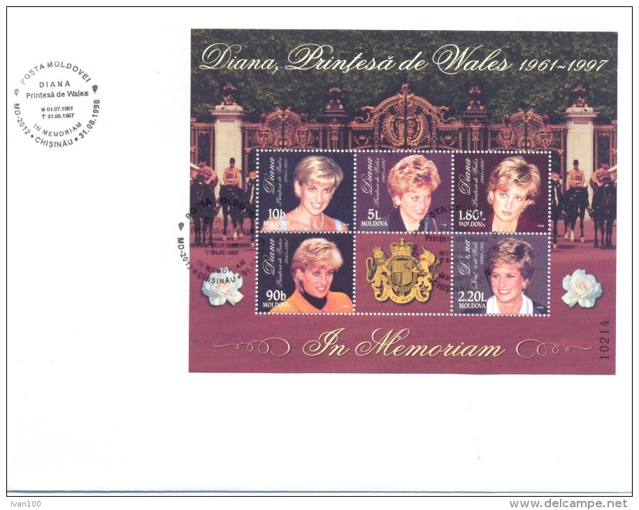 1998. Princess Diana, FDC, Mint/** - Famous Ladies