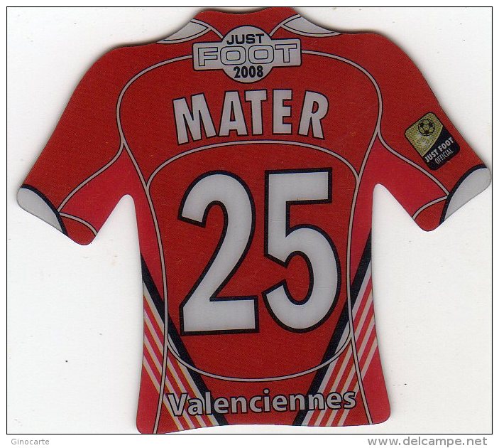 Magnet Magnets Maillot De Football Pitch Valenciennes Mater 2008 - Sports