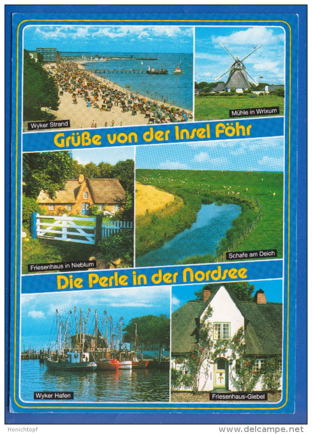 Deutschland; Föhr; Multibildkarte - Föhr