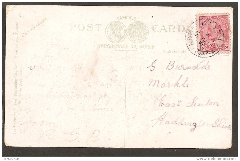 Toronto Expo Cancellation 1911 On Expo Postcard - Histoire Postale