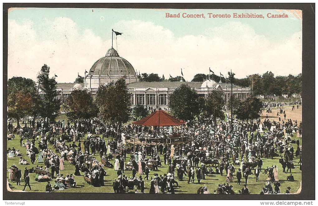 Toronto Expo Cancellation 1911 On Expo Postcard - Histoire Postale