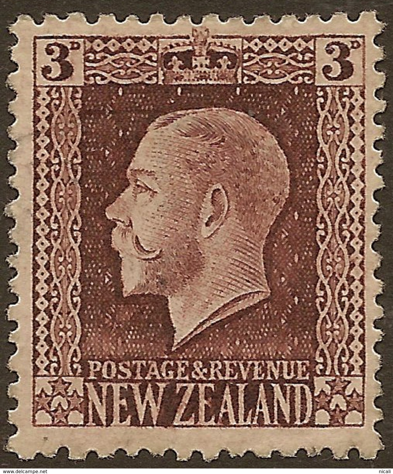 NZ 1915 3d KGV P14x14.5 SG 420b HM #WQ235 - Unused Stamps
