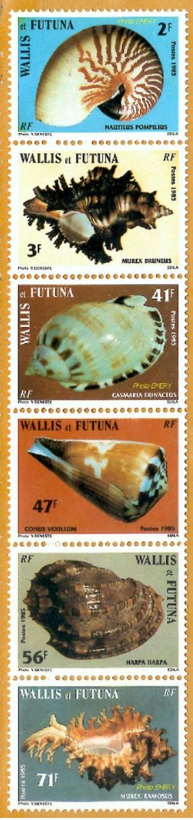 Wallis Et Futuna **LUXE 1985 P 328A Bande  323 à 328 - Neufs