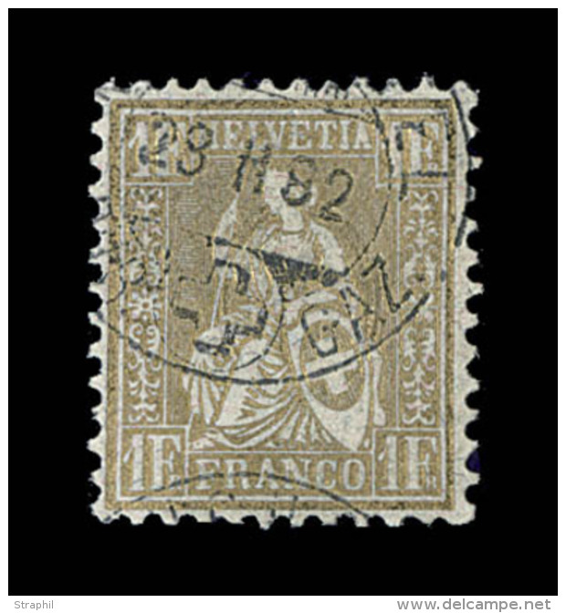 N°52 (N°57) - 1F Or - Belle Oblit. - TB/SUP - Used Stamps