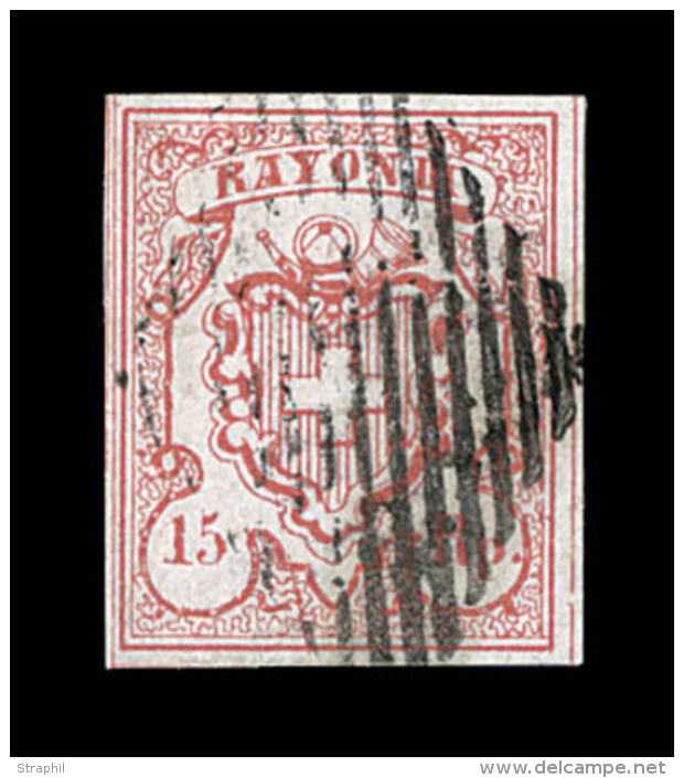 N°18 (N°22) - Rayon III - Signé Moser - Attest Bach - TB - 1843-1852 Poste Federali E Cantonali