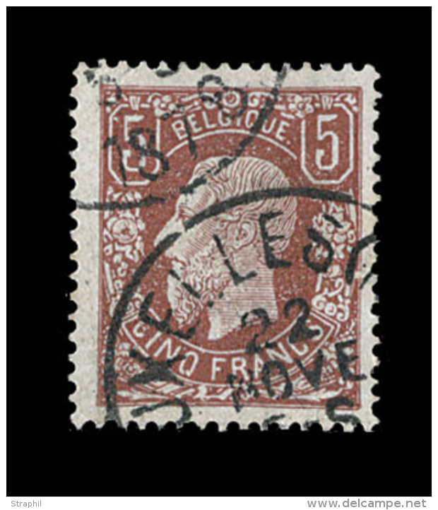 N°37 - 5F Brun Rouge - TB - 1869-1883 Léopold II