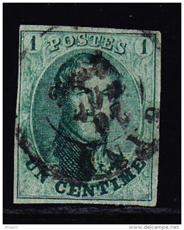 N°9 - 1c Vert - TB - 1858-1862 Médaillons (9/12)