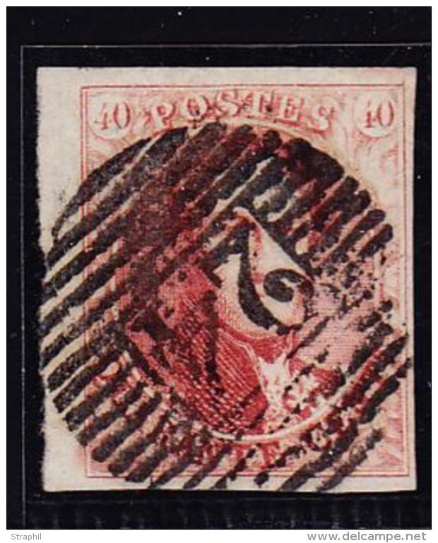 N°8 - 40c Rouge - BDF - Luxe - 1851-1857 Médaillons (6/8)