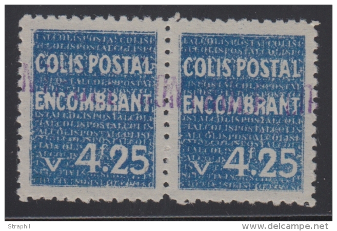 N°41 - Paire - 4F25 Bleu - TB - Colis Postaux