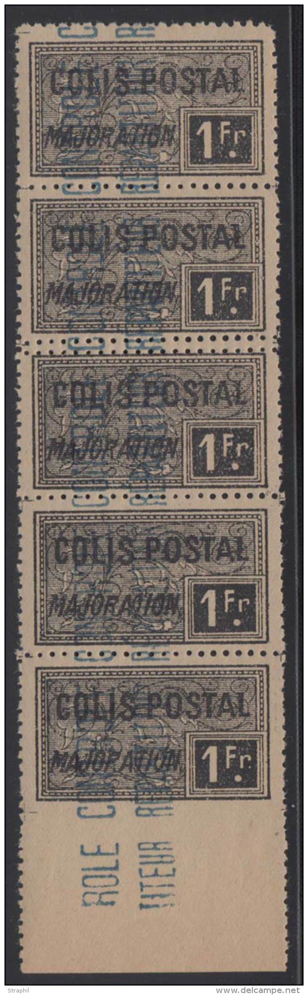 N°14 - Bde De 5 - BDF - Dble Piquage - TB - Colis Postaux