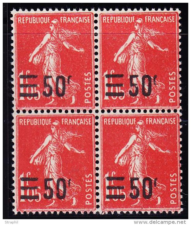 N°225 - Bloc De 4 - Belle Variété "c" Partiel Sur Les 4 T. - TB - Nuovi