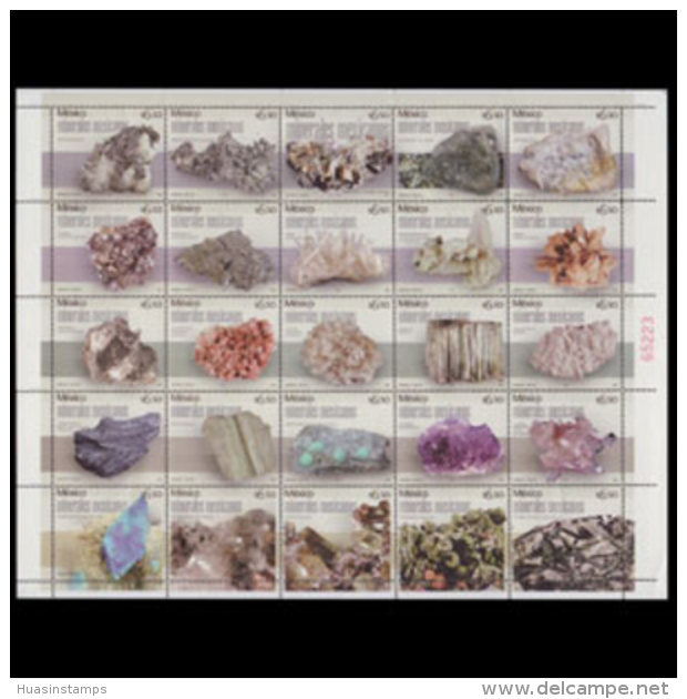 MEXICO 2005 - Scott# 2474 Sheet-Minerals MNH Creases - Mexique