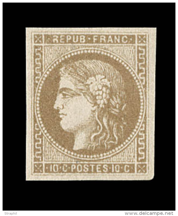 N°43Ab - Bistre Verdâtre Foncé - Signé  Calves - TB - 1870 Emisión De Bordeaux