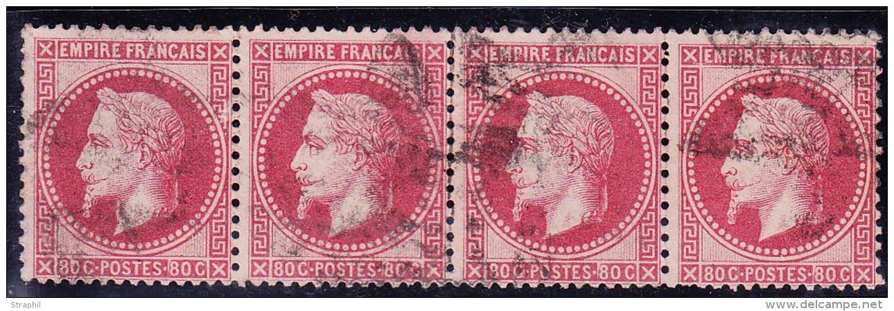 N°32 - Bde De 4 - TB - 1863-1870 Napoléon III Lauré