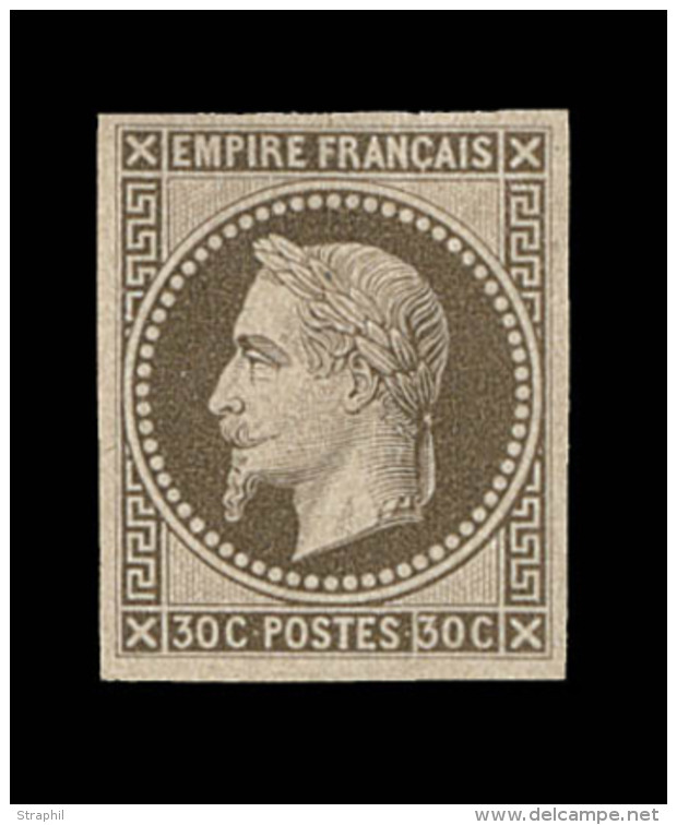 N°30c - 30c Brun - Emission Rothschild - ND - TB - 1863-1870 Napoléon III Lauré