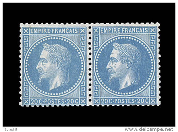 N°29B - Paire - TB - 1863-1870 Napoléon III Lauré