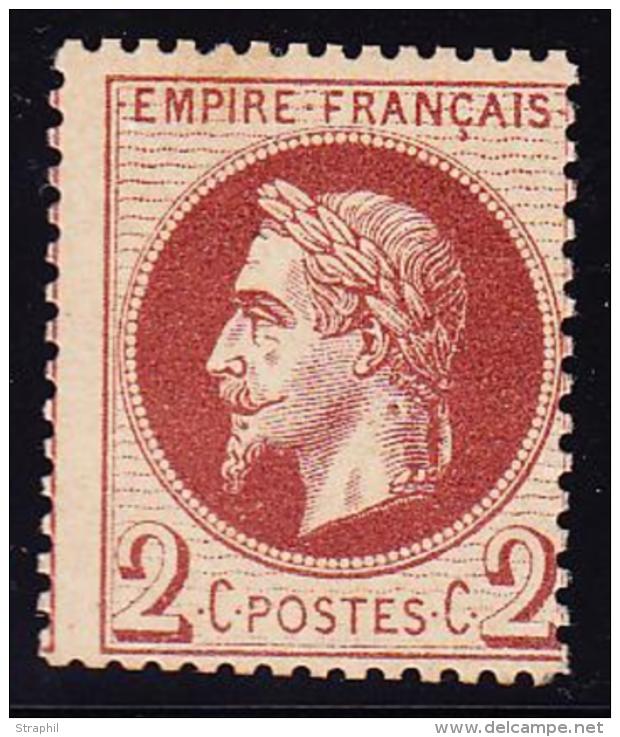 N°26a - TF - Comme ** - TB - 1863-1870 Napoléon III Lauré