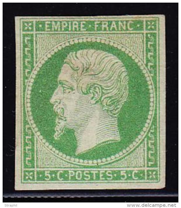 N°12 - 5c Vert Jaune - TB - 1853-1860 Napoléon III
