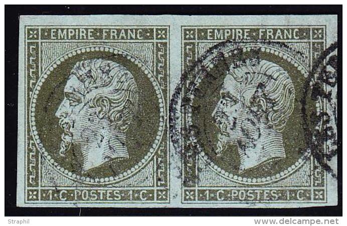 N°11 - Paire - Obl. Càd - TB - 1853-1860 Napoléon III