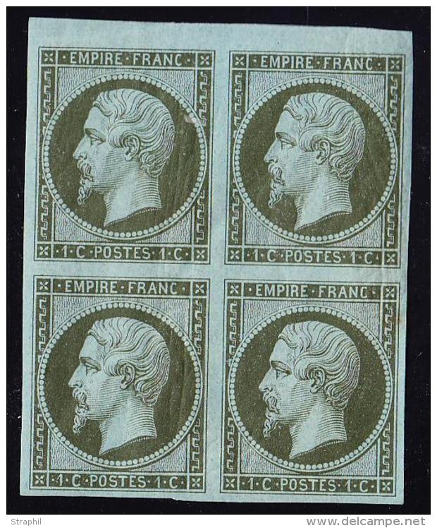 N°11 - Bloc De 4 - BDF - 1 Ex **  - B/TB - 1853-1860 Napoléon III