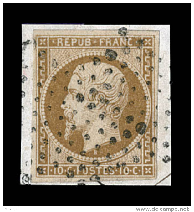 N°9a - Obl. Étoile - TB Margé - Signé Calves - TB - 1852 Luigi-Napoleone