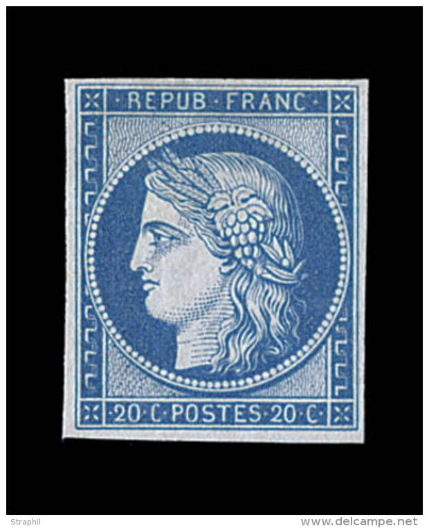 N°8f - 20c Bleu - Clair - Asp. TB - 1849-1850 Ceres