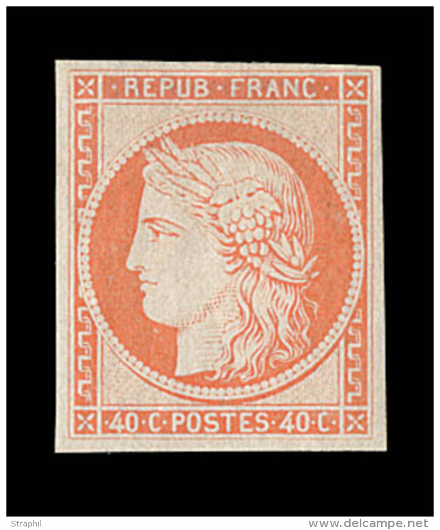 N°5g - Réimpression De 1862 Du 40c - TB/SUP - 1849-1850 Cérès