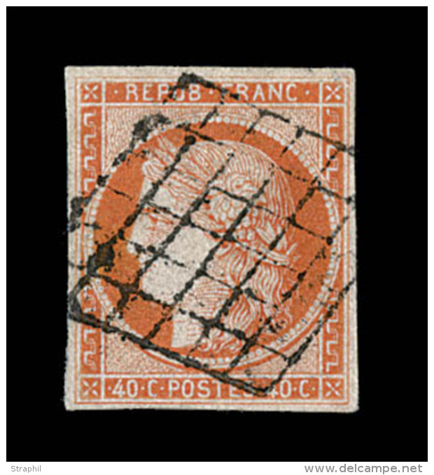 N°5 - Obl. Grille Bien Posée - TB - 1849-1850 Cérès
