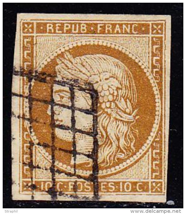 N°1a - 10c Bistre Brun - TB - 1849-1850 Ceres