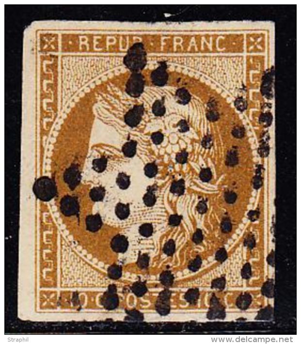 N°1a - Bistre Brun - Obl. Étoile - Signé Brun/L Coste - TB - 1849-1850 Cérès