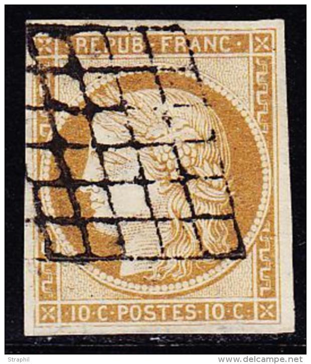 N°1 - Obl. Grille - Signé Calves - TB - 1849-1850 Cérès