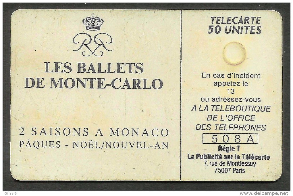 MONACO - MF8 Ballets De Monte-Carlo Serie 508A - Monace