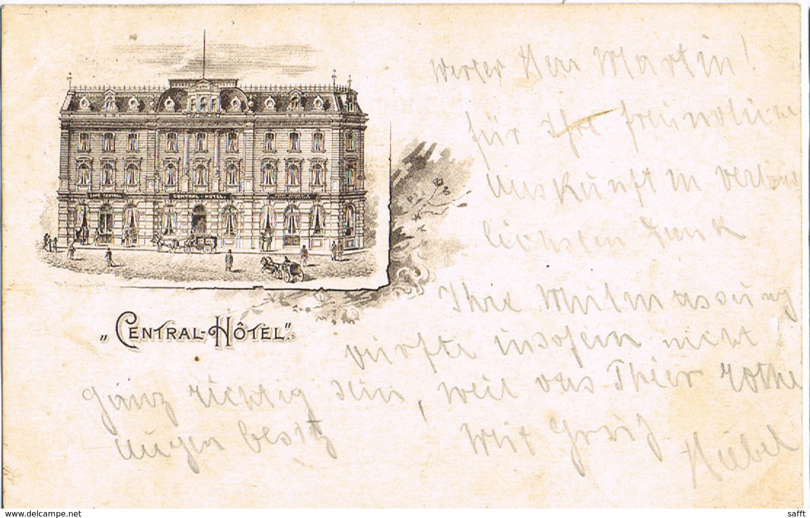 AK Reichenberg, Central-Hotel 1899 - Heute Liberec - Boehmen Und Maehren