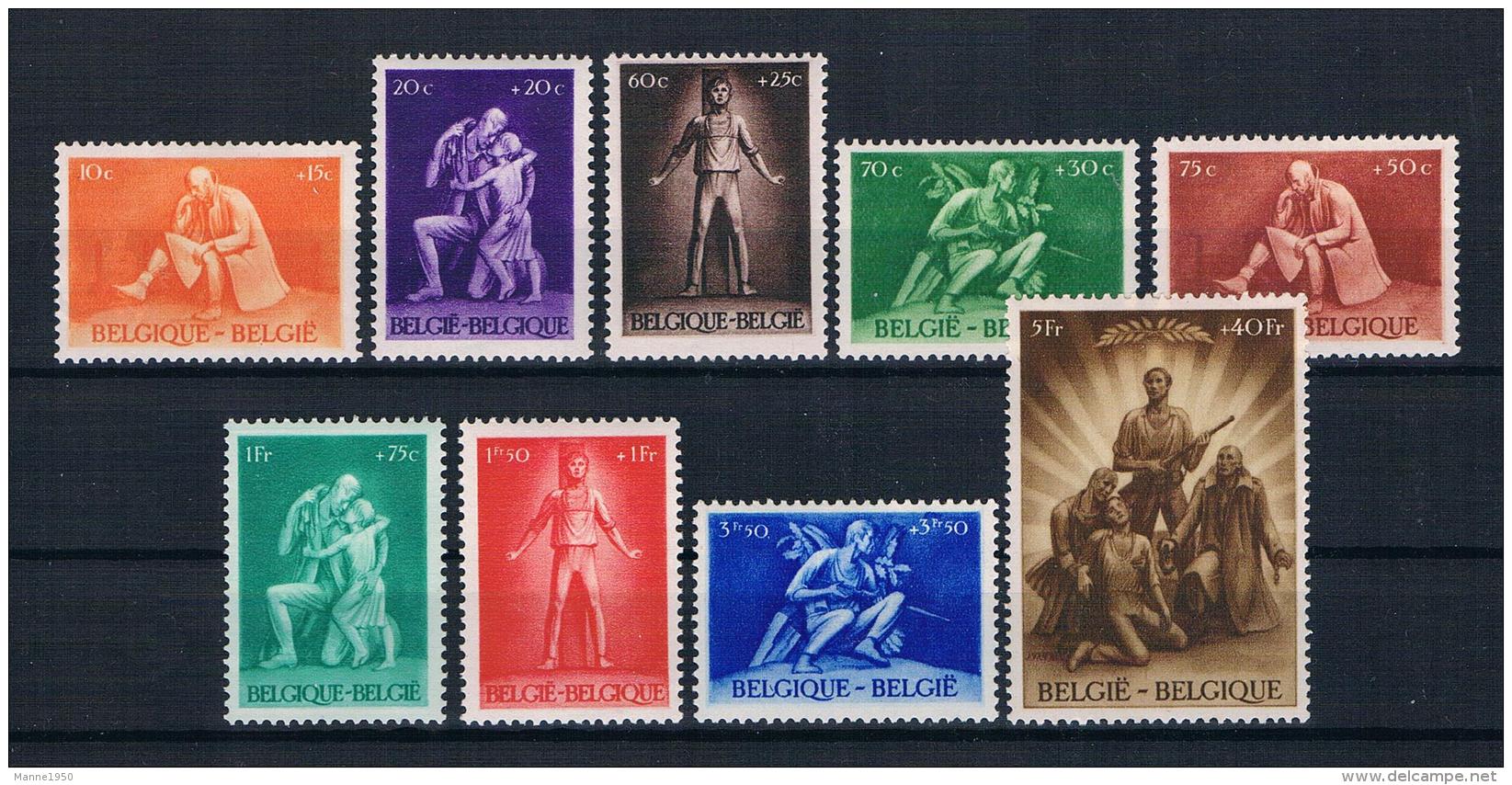 Belgien 1945 Mi.Nr. 712/20 Kpl. Satz * Ungebraucht - Unused Stamps