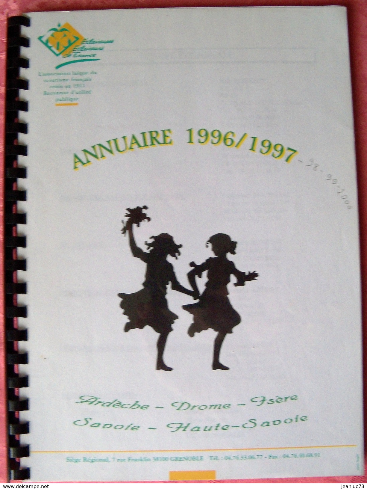 Scoutisme - Annuaire 1996 / 2000 Des EEDF De La Région Scolaire De Grenoble (Isére, Savoie, Ht Savoie, Drôme, Ardéche) - Scoutisme