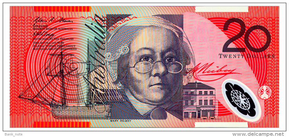 AUSTRALIA 20 DOLLARS 2008 Pick 59f Unc - 2005-... (polymeerbiljetten)