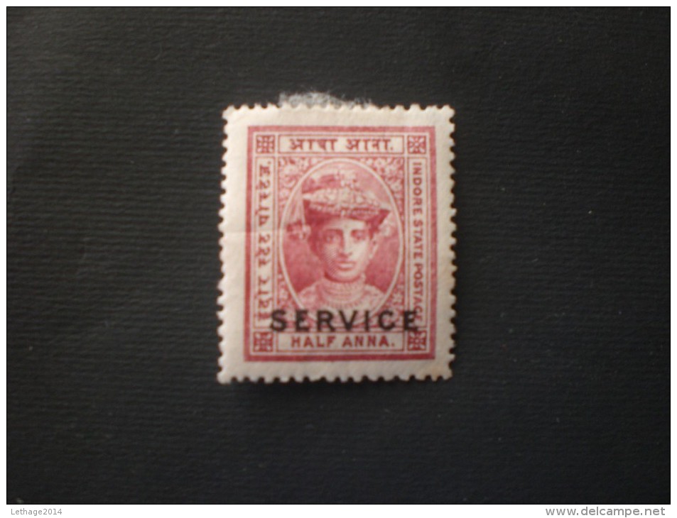 HOLKAR 1904 TIMBRE DE SERVICE 1/2 A LILAS C.YVERT N.2 MHL - Holkar