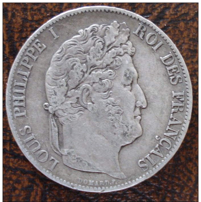 (J) FRANCE: Silver 5 Francs 1847A VF+ (3574)  SALE!!!! - Autres & Non Classés