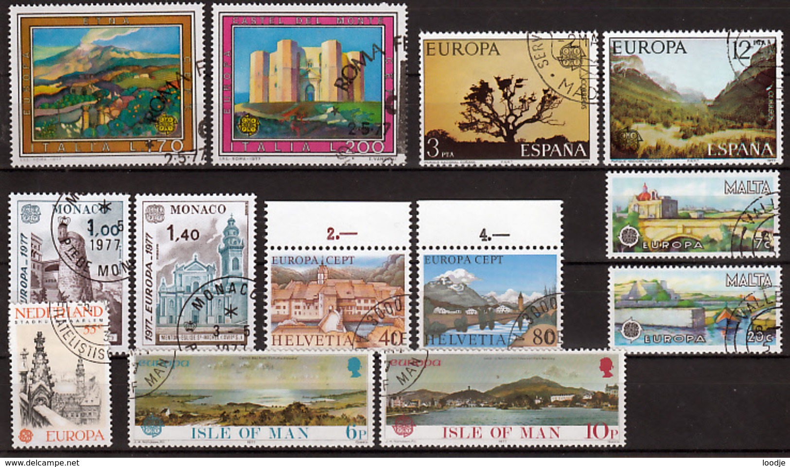 Europa Cept1977 Gestempeld Div. Fine Used Lot - Collections