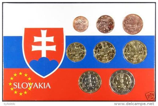 SLOVAKIA 2009 COMPLETE SET EURO COINS UNC - Slovaquie