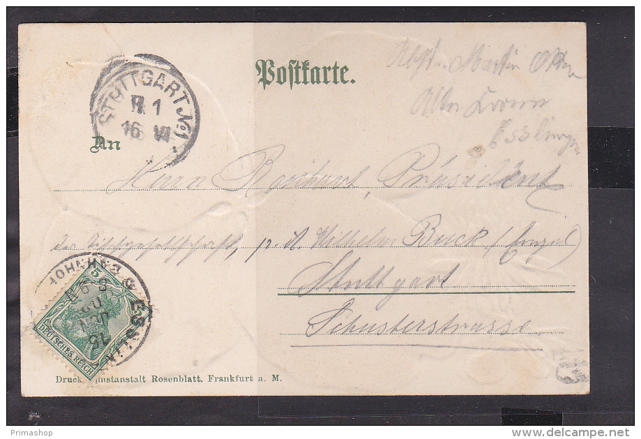 A7x /   Esslingen Kleeblatt Litho 1902 - Esslingen