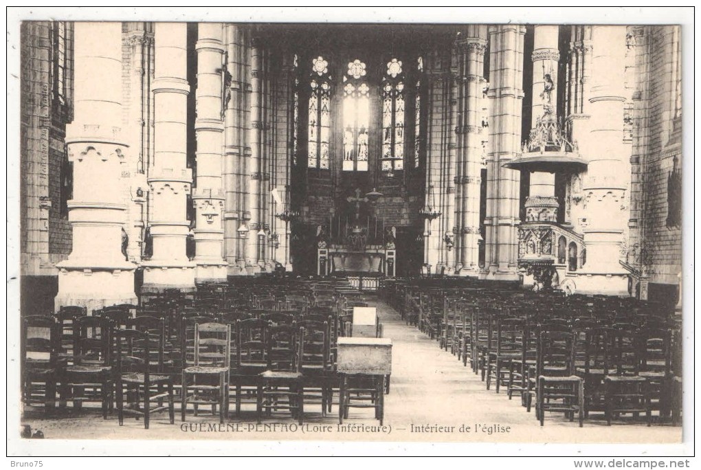 44 - GUEMENE-PENFAO - Intérieur De L'Eglise - Guémené-Penfao