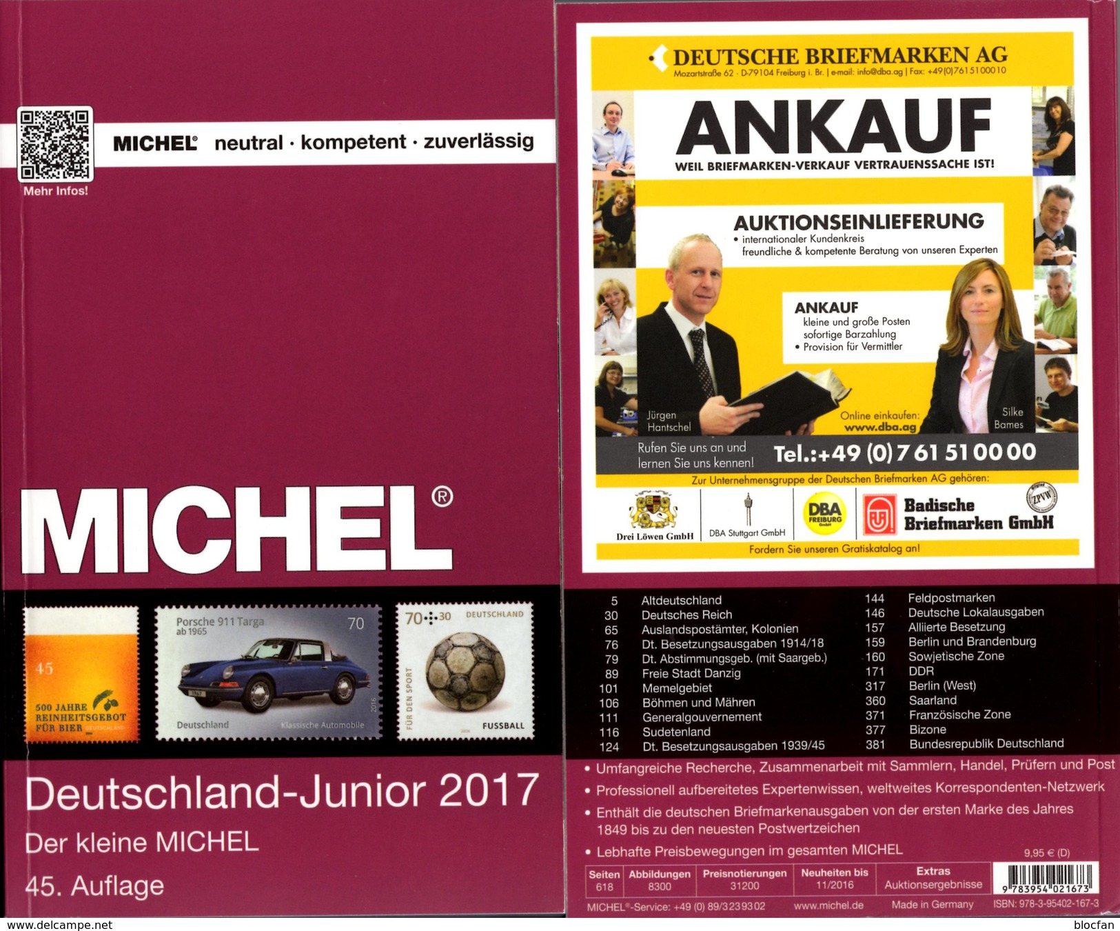 MlCHEL Junior Deutschland Briefmarken Katalog 2017 Neu 10&euro; D DR 3.Reich Danzig Saar Berlin SBZ DDR BRD 978-3-95402- - Sonstige & Ohne Zuordnung